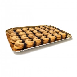Ferri di cavallo con cioccolato fondente