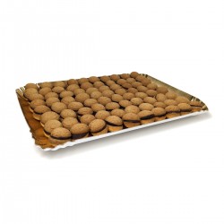 Baci di dama alla nocciola con cioccolato