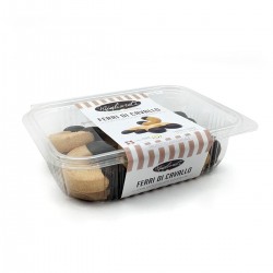 Ferri di cavallo con cioccolato fondente